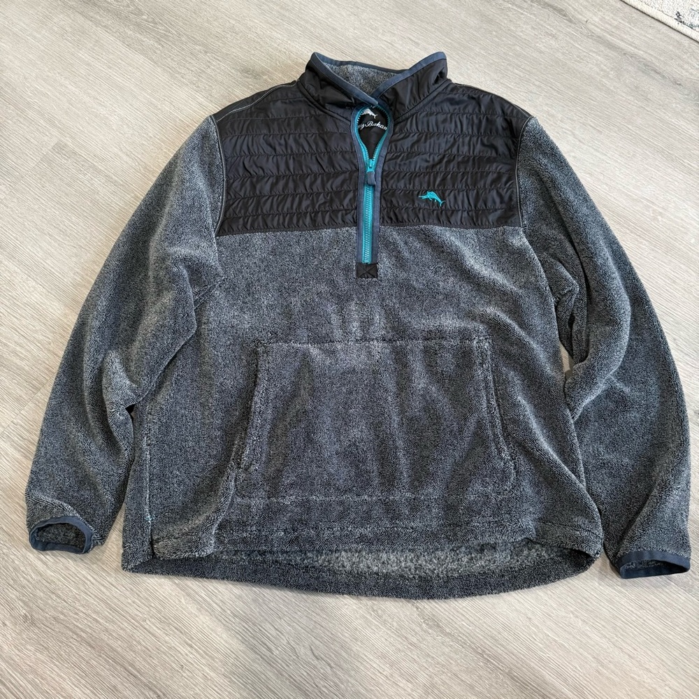Tommy Bahama Charcoal and Black Jacket